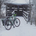 Fietsen in de sneeuw